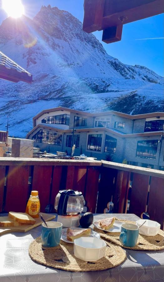 Charmant Studio Aux Pieds Des Pistes Vue Sur La Montagne Tignes Luaran gambar